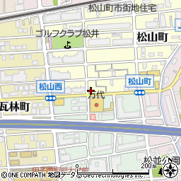 兵庫県西宮市松山町2-32周辺の地図