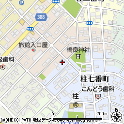 愛知県豊橋市柱七番町153周辺の地図