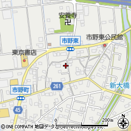 静岡県浜松市中央区市野町1714周辺の地図