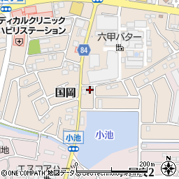 兵庫県加古郡稲美町国岡1丁目394周辺の地図