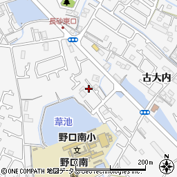 兵庫県加古川市野口町古大内272周辺の地図