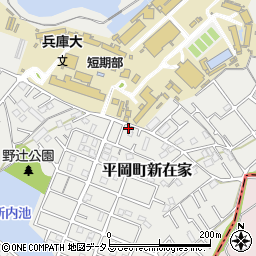 兵庫県加古川市平岡町新在家2088-14周辺の地図