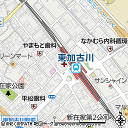 ファミリーマートＪＲ東加古川駅前店周辺の地図