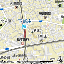 大阪市立下新庄小学校周辺の地図
