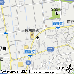静岡県浜松市中央区市野町1684周辺の地図