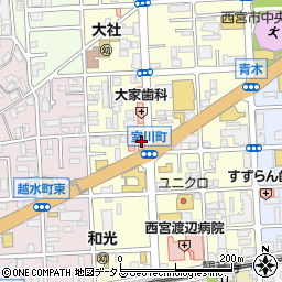 萩薬局廣田店周辺の地図
