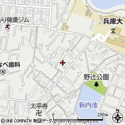 兵庫県加古川市平岡町新在家2128-13周辺の地図