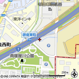 大阪府寝屋川市讃良東町周辺の地図