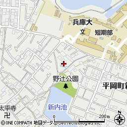 兵庫県加古川市平岡町新在家2103-5周辺の地図