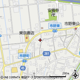 静岡県浜松市中央区市野町1681周辺の地図