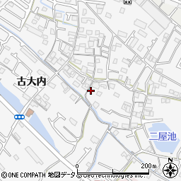 兵庫県加古川市野口町古大内571周辺の地図
