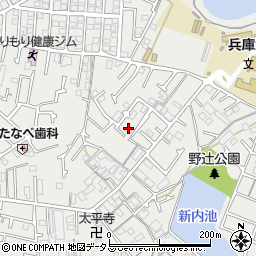 兵庫県加古川市平岡町新在家2162-7周辺の地図