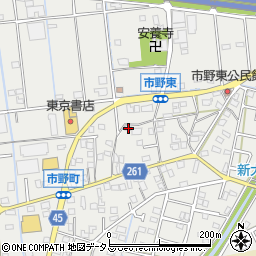 静岡県浜松市中央区市野町1696周辺の地図