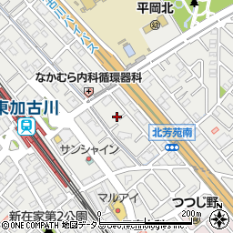 兵庫県加古川市平岡町新在家1440-5周辺の地図