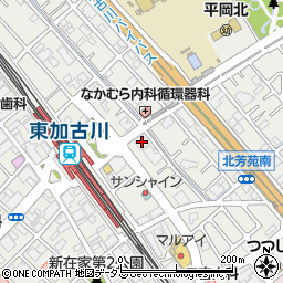 兵庫県加古川市平岡町新在家1355-1周辺の地図