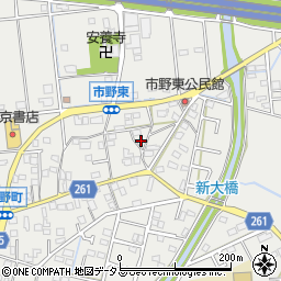 静岡県浜松市中央区市野町1240周辺の地図