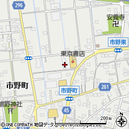 静岡県浜松市中央区市野町1653周辺の地図