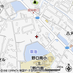 兵庫県加古川市野口町古大内276周辺の地図