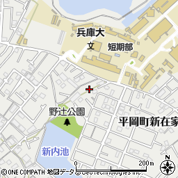 兵庫県加古川市平岡町新在家2098-6周辺の地図