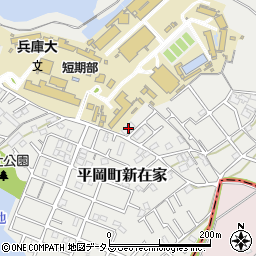 兵庫県加古川市平岡町新在家2323-1周辺の地図