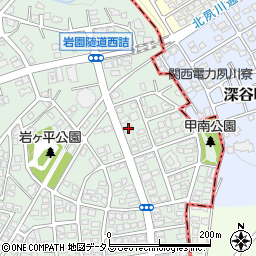 兵庫県芦屋市岩園町19-4周辺の地図