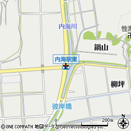 内海駅東周辺の地図