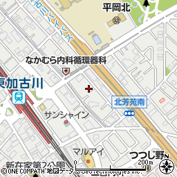 兵庫県加古川市平岡町新在家1440-6周辺の地図