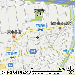 静岡県浜松市中央区市野町1715周辺の地図