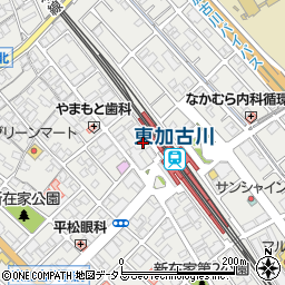 兵庫県加古川市平岡町新在家2丁目280周辺の地図