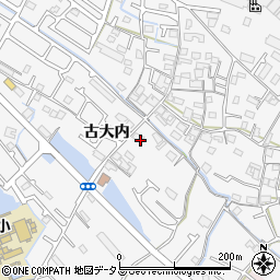 兵庫県加古川市野口町古大内5周辺の地図