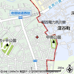 兵庫県芦屋市岩園町19周辺の地図