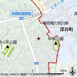 兵庫県芦屋市岩園町19周辺の地図