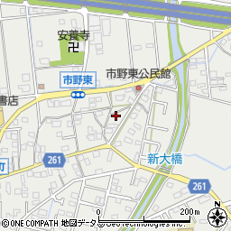 静岡県浜松市中央区市野町1260周辺の地図