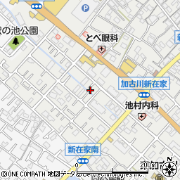 兵庫県加古川市平岡町新在家492-13周辺の地図