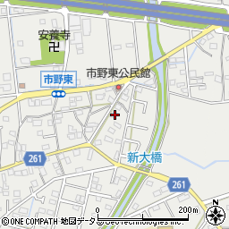静岡県浜松市中央区市野町1280周辺の地図