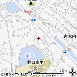 兵庫県加古川市野口町古大内293周辺の地図