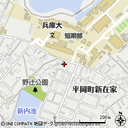兵庫県加古川市平岡町新在家2098-4周辺の地図