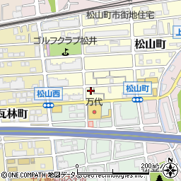 兵庫県西宮市松山町2-5周辺の地図