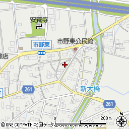 静岡県浜松市中央区市野町1259周辺の地図