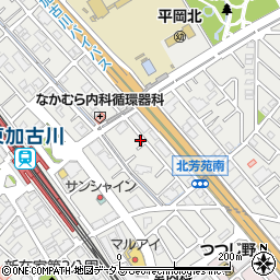 兵庫県加古川市平岡町新在家1440-3周辺の地図