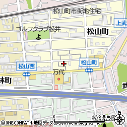兵庫県西宮市松山町2-7周辺の地図