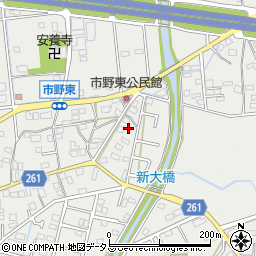 静岡県浜松市中央区市野町1279周辺の地図