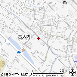 兵庫県加古川市野口町古大内4周辺の地図