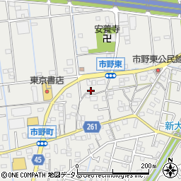 静岡県浜松市中央区市野町1720周辺の地図