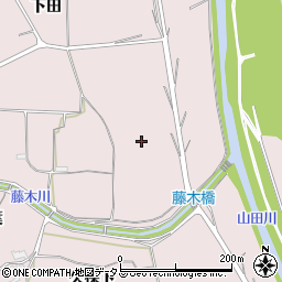 京都府木津川市吐師下井周辺の地図
