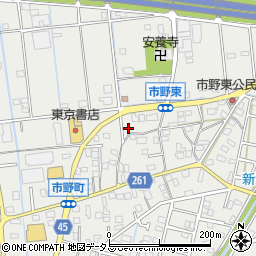 静岡県浜松市中央区市野町1694周辺の地図