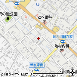 兵庫県加古川市平岡町新在家492-14周辺の地図