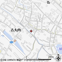 兵庫県加古川市野口町古大内577周辺の地図