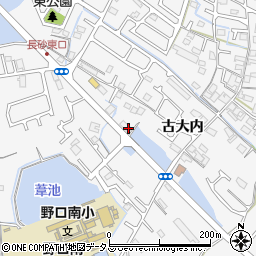 兵庫県加古川市野口町古大内302周辺の地図
