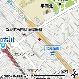兵庫県加古川市平岡町新在家1455-1周辺の地図